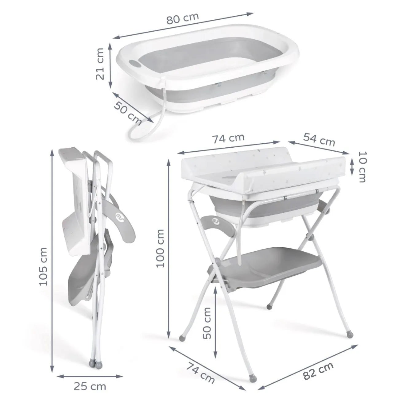 Vaschetta + fasciatoio Ms