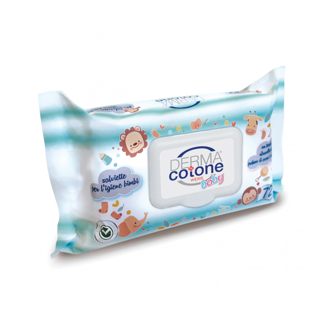 Salviettine derma cotone baby 72pz