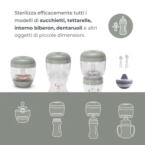 Sterilizzatore portatile ciuccio Nuvita