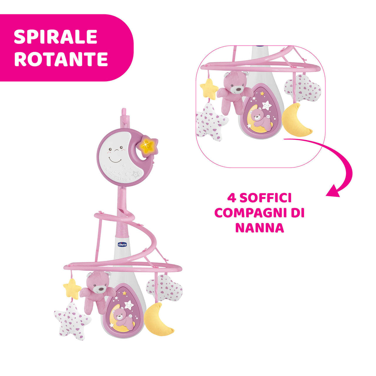 Next2Dreams Giostrina Rosa Chicco