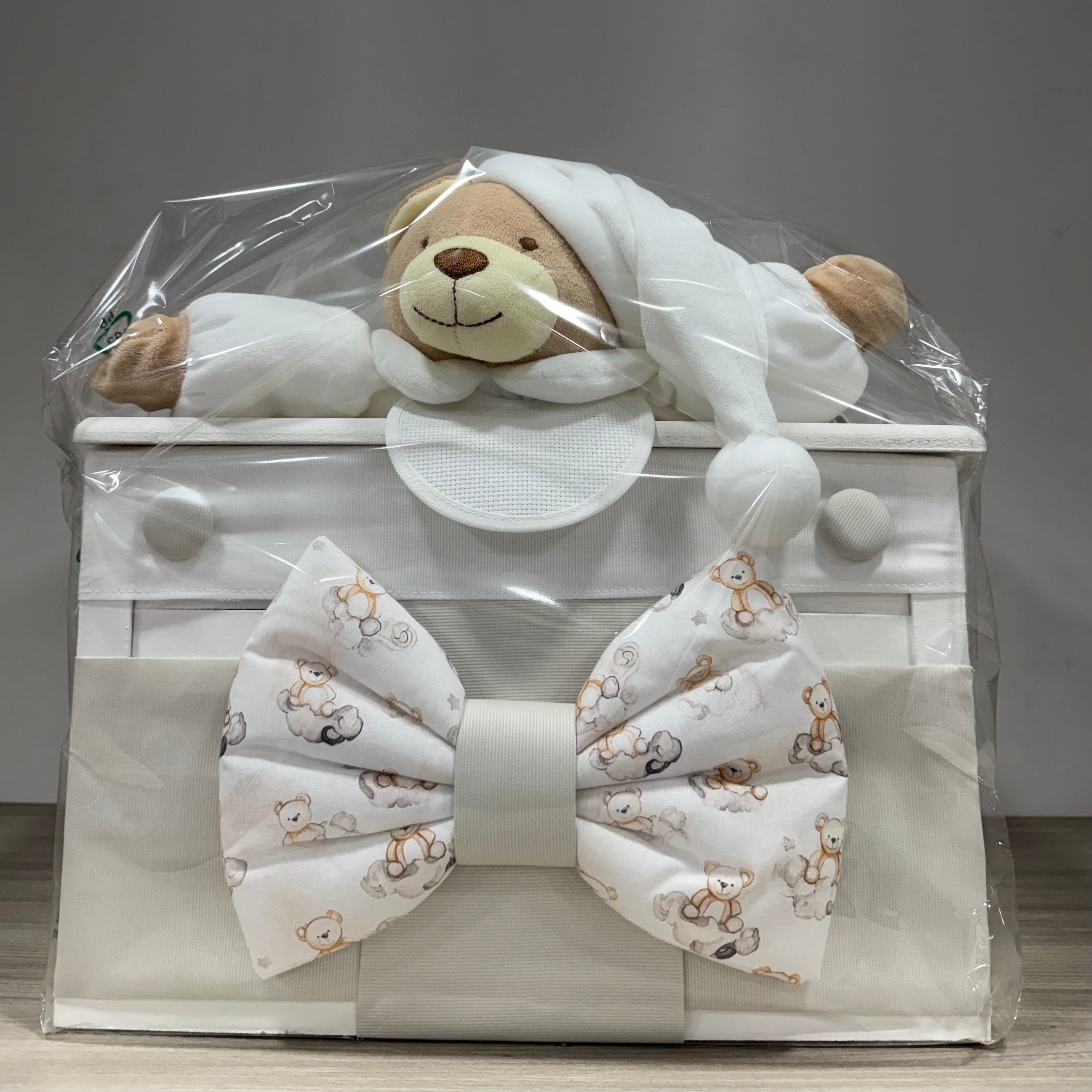Baule in legno Piccolo Beige