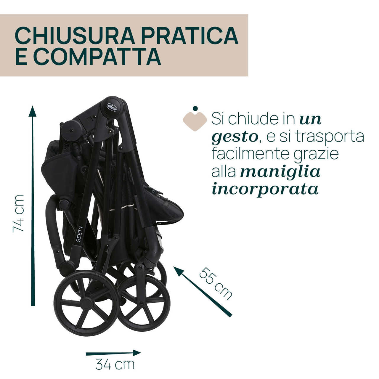 Chicco Seety Etna black