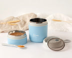 KIOKIDS Thermos 710ml blu in acciaio inossidabile