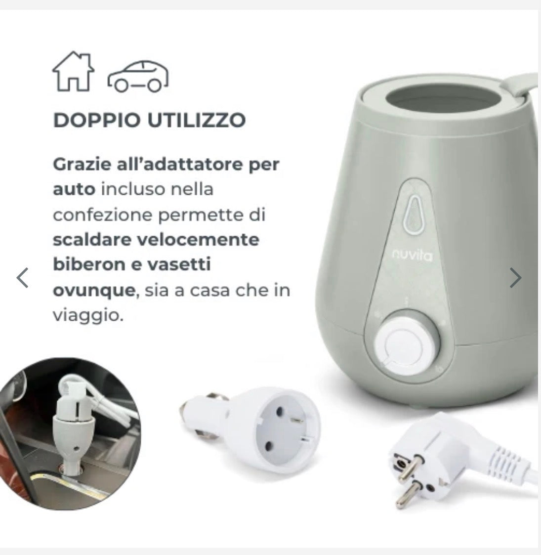 NUVITA Scaldabiberon casa/auto