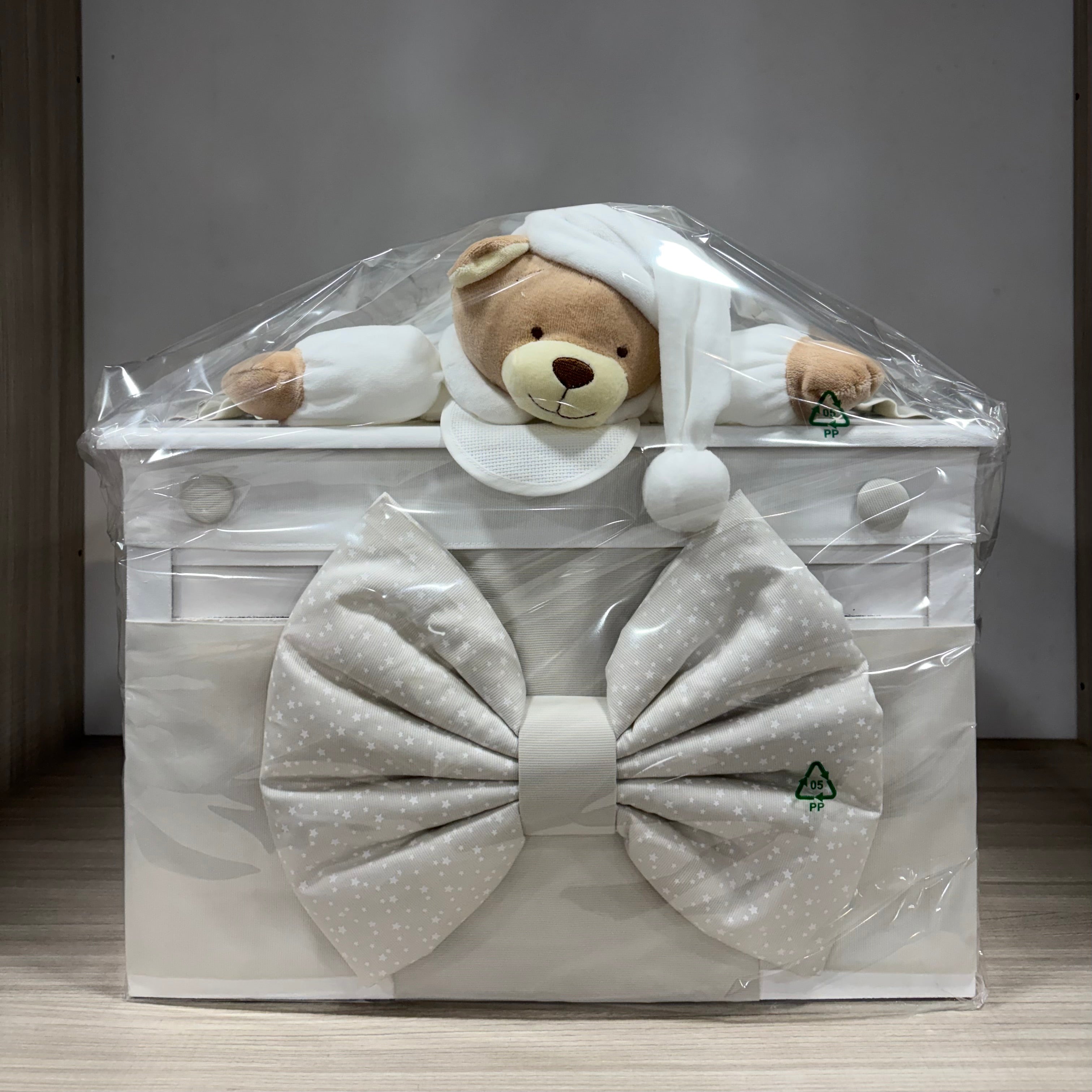 Baule in legno Grande Beige
