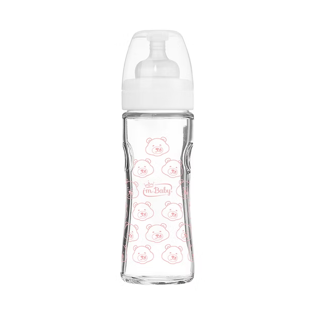Biberon Vetro 6+ 300ml Rosa