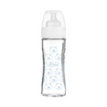Biberon Vetro 6+ 300ml Azzurro