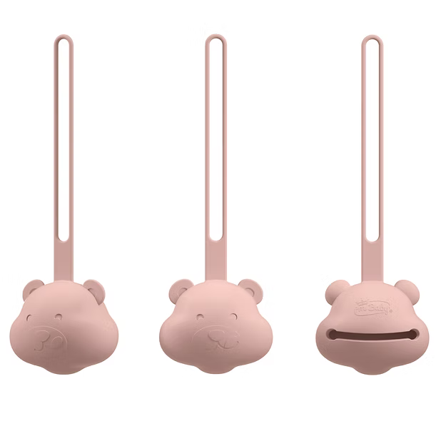 Portaciuccio in silicone Rosa