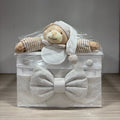 Baule in legno piccolo beige
