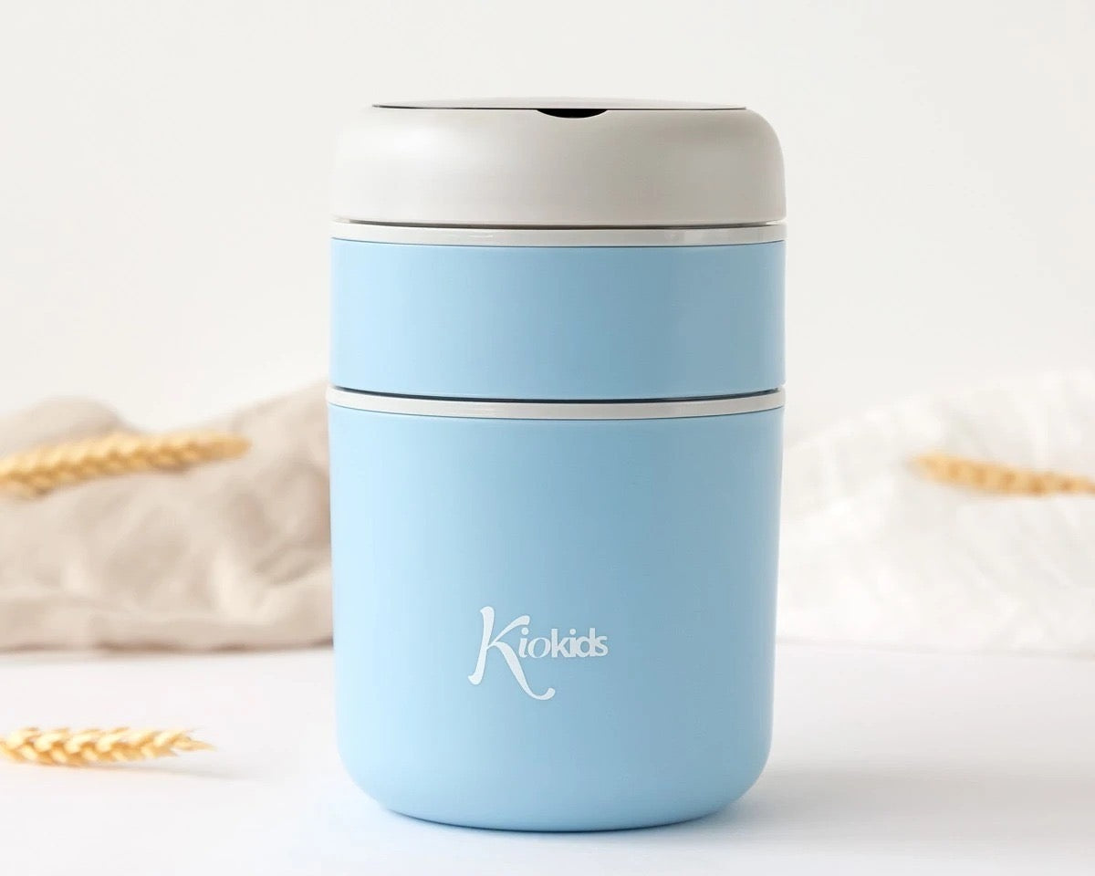 KIOKIDS Thermos 710ml blu in acciaio inossidabile