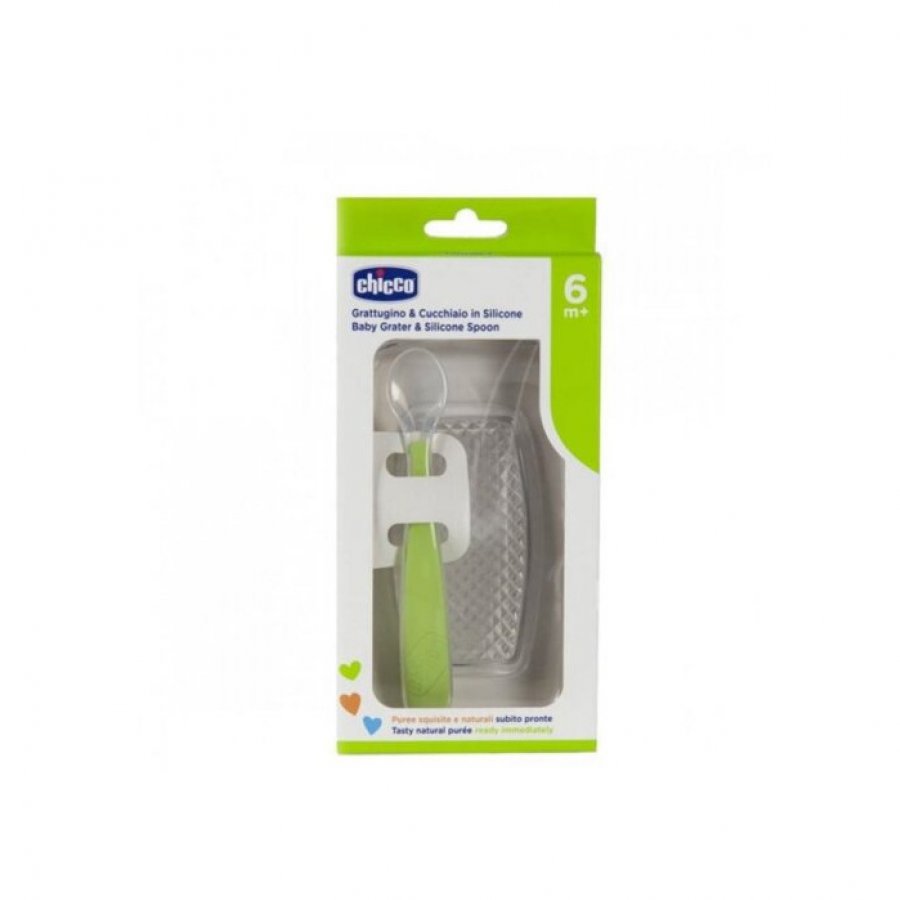 Grattugia con cucchiaio in silicone Chicco