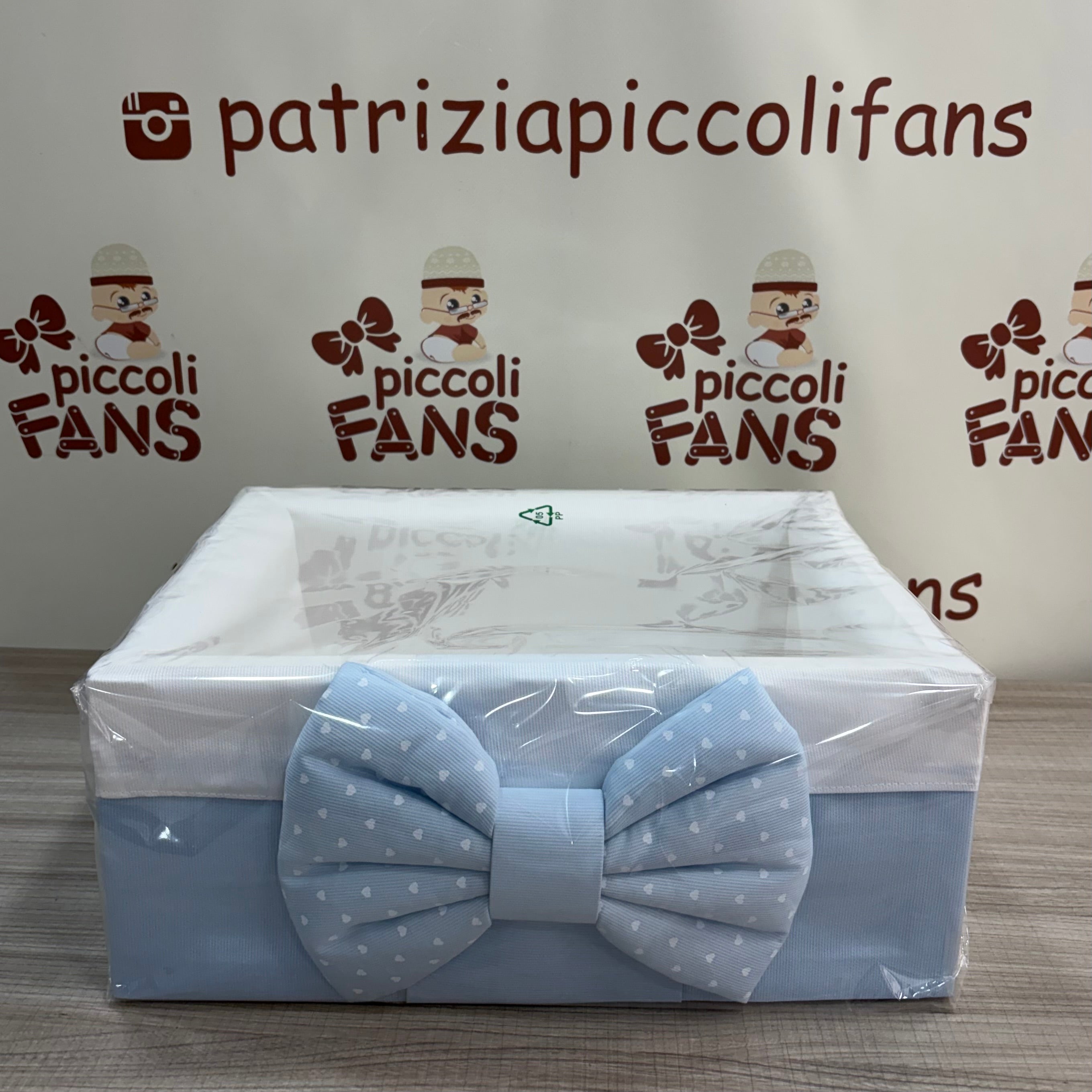 Cesto in legno Azzurro