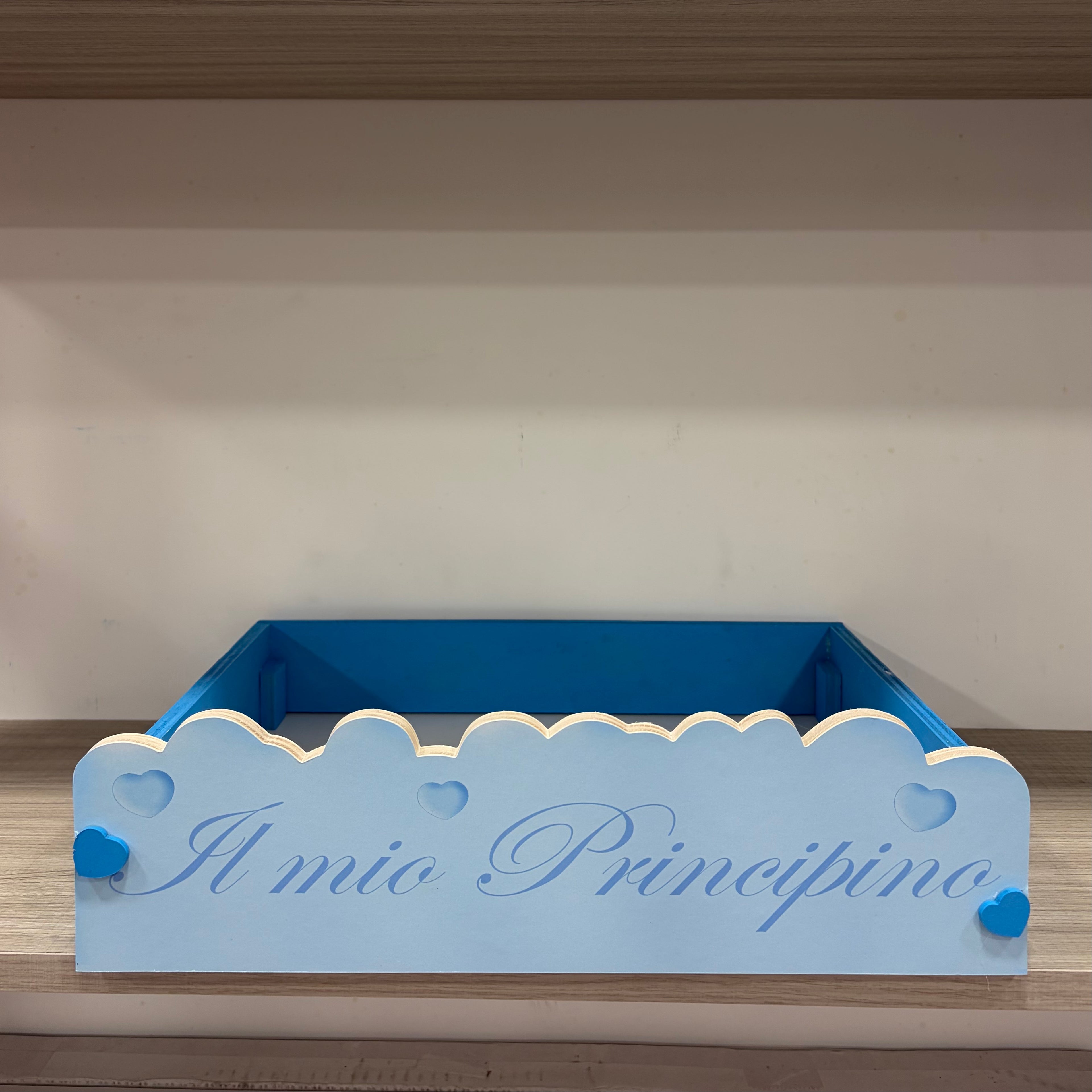 Cesto in legno “Il mio Principino”