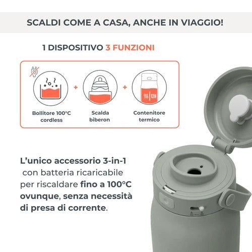 Bollitore scalda latte portatile nuvita