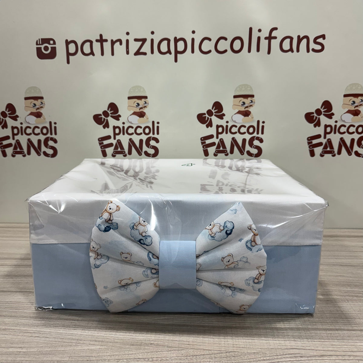CESTO IN LEGNO AZZURRO