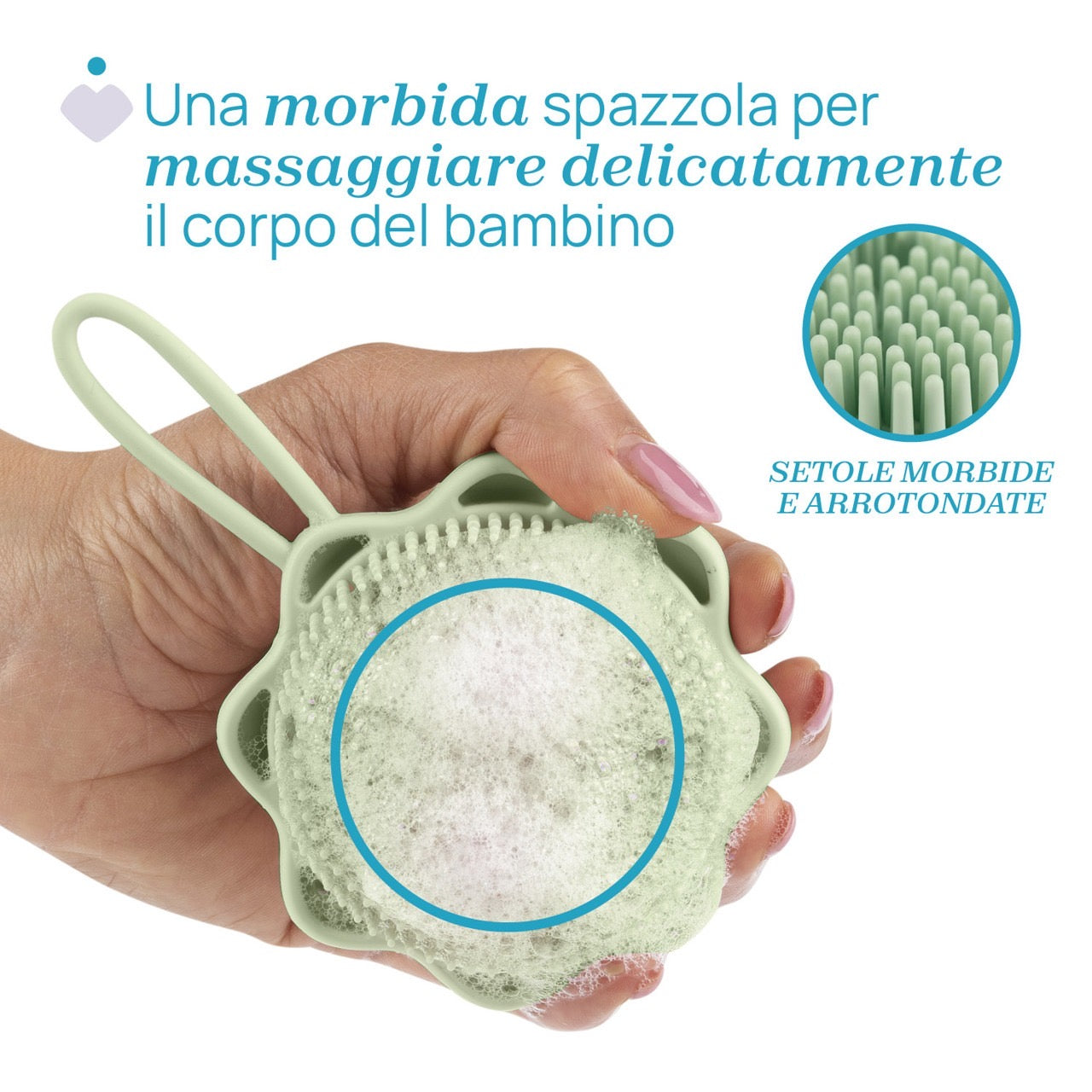 SPAZZOLA CORPO CON DISPENSER INTEGRATO