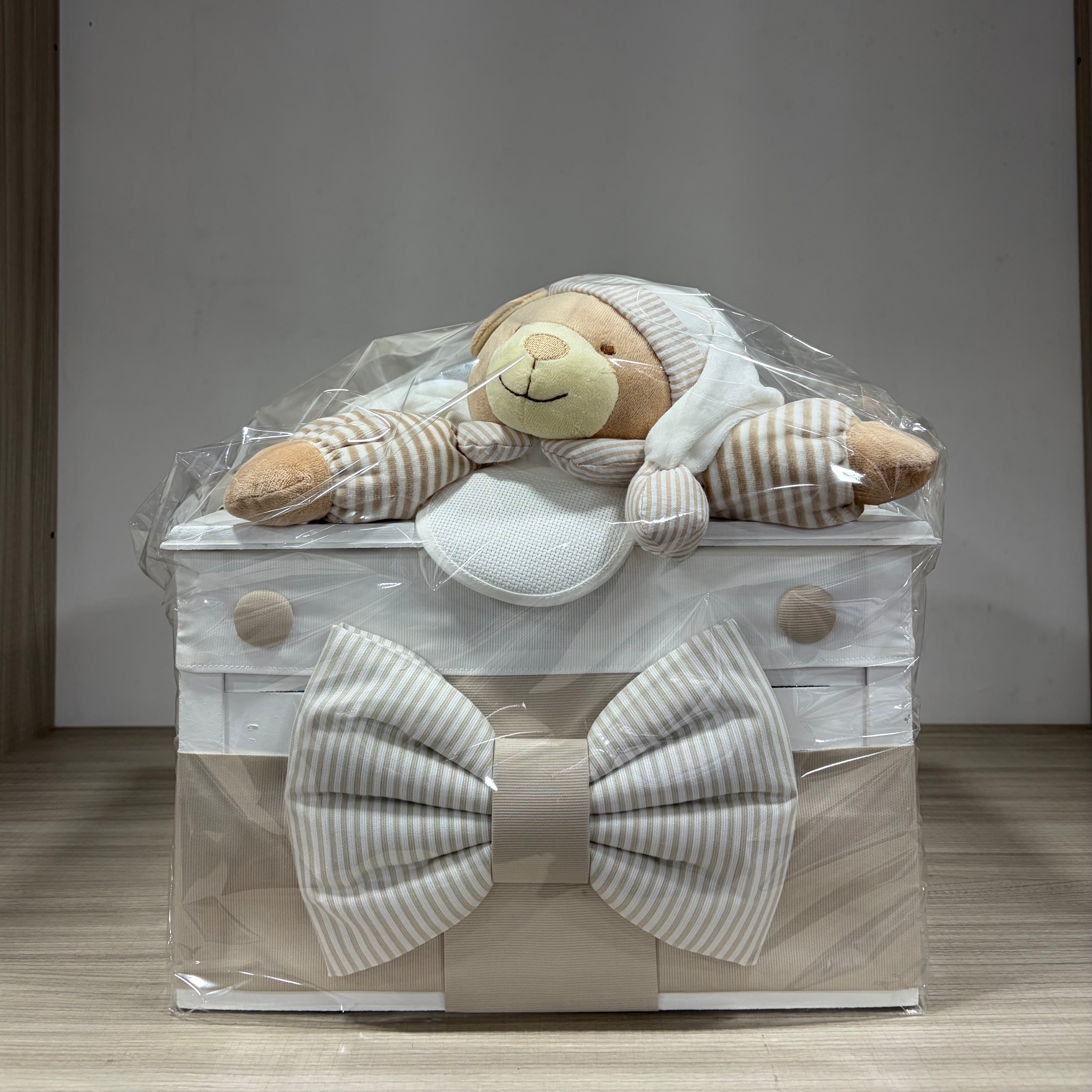 Baule in legno Piccolo Beige