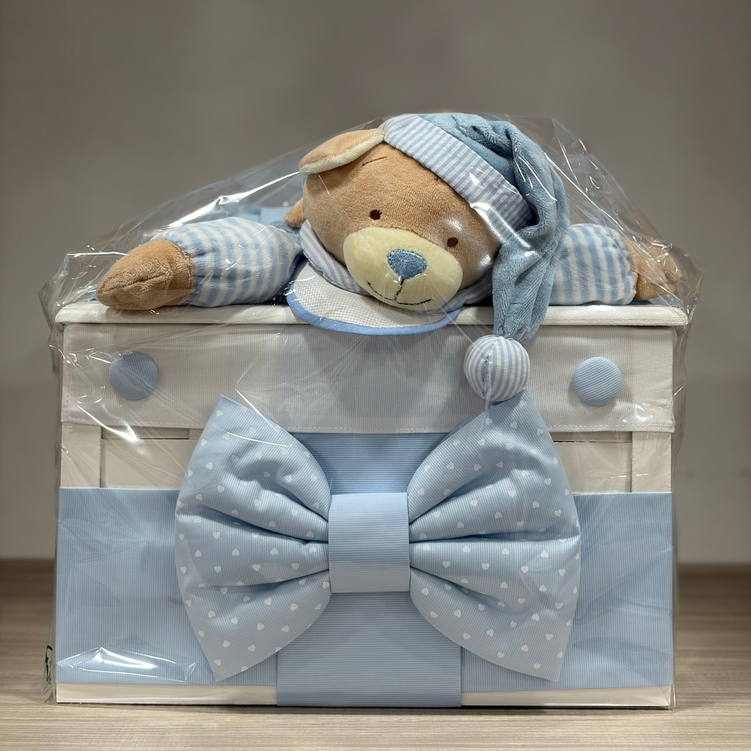 Baule in legno Azzurro