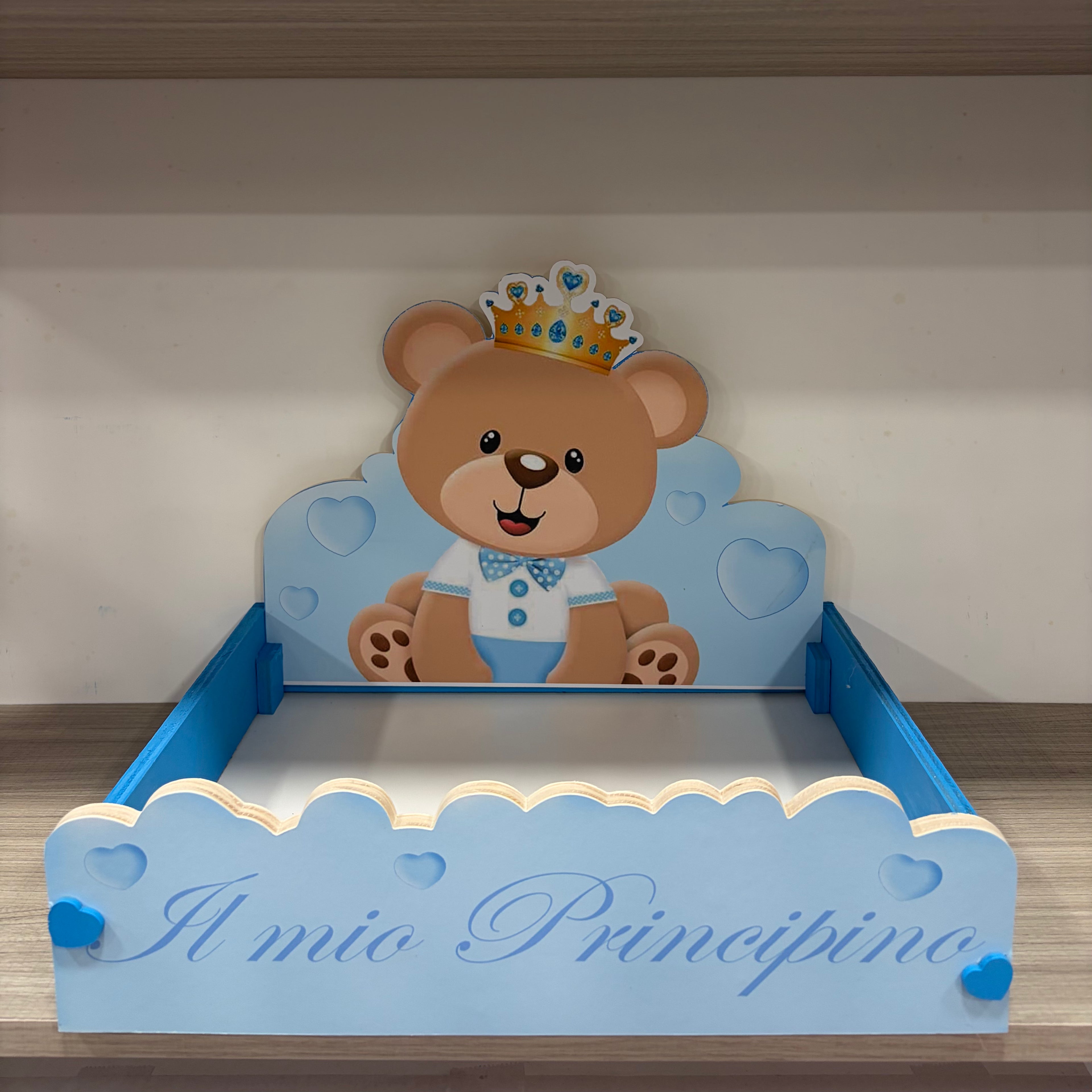 Cesto in legno “Il mio Principino”