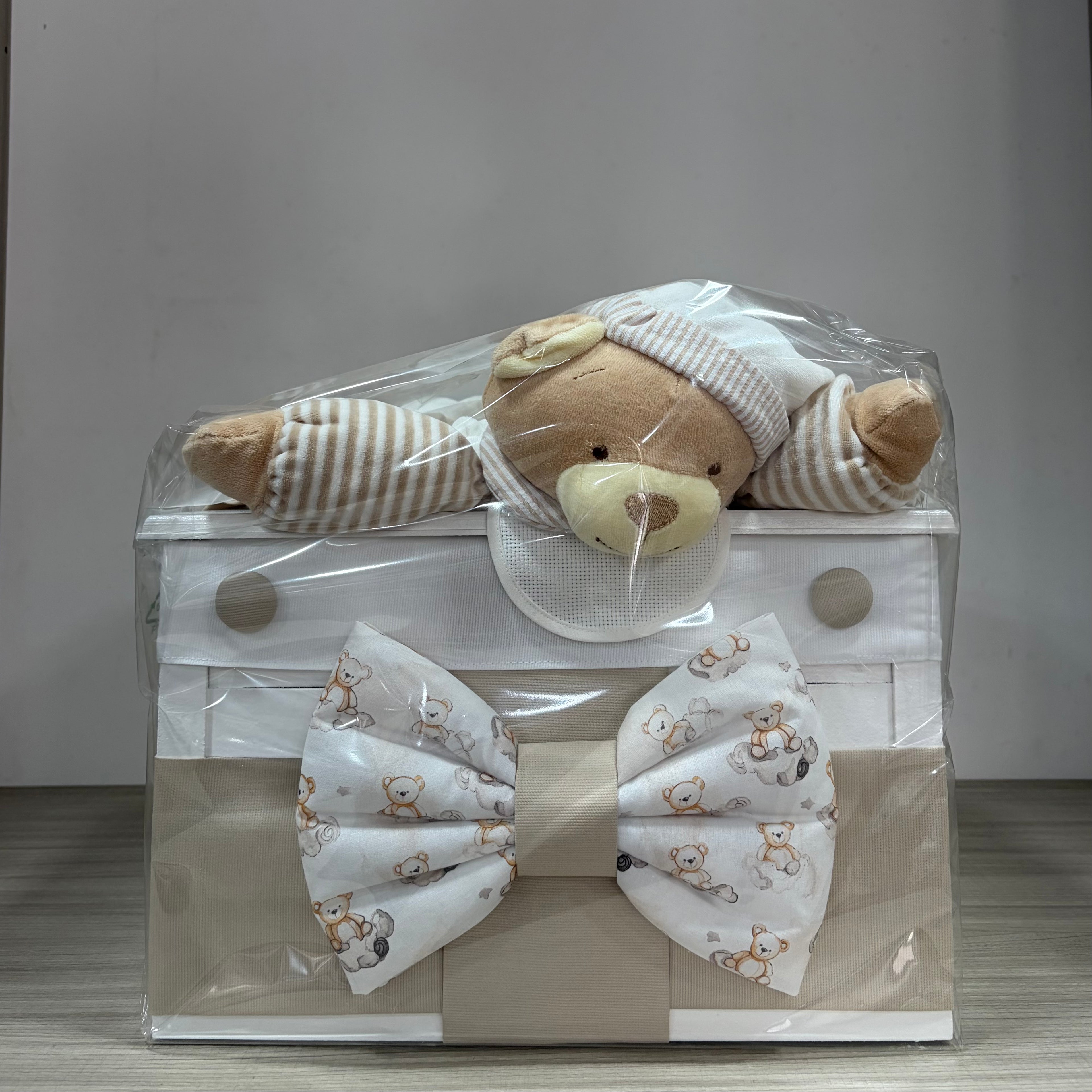 Baule in legno Piccolo Beige