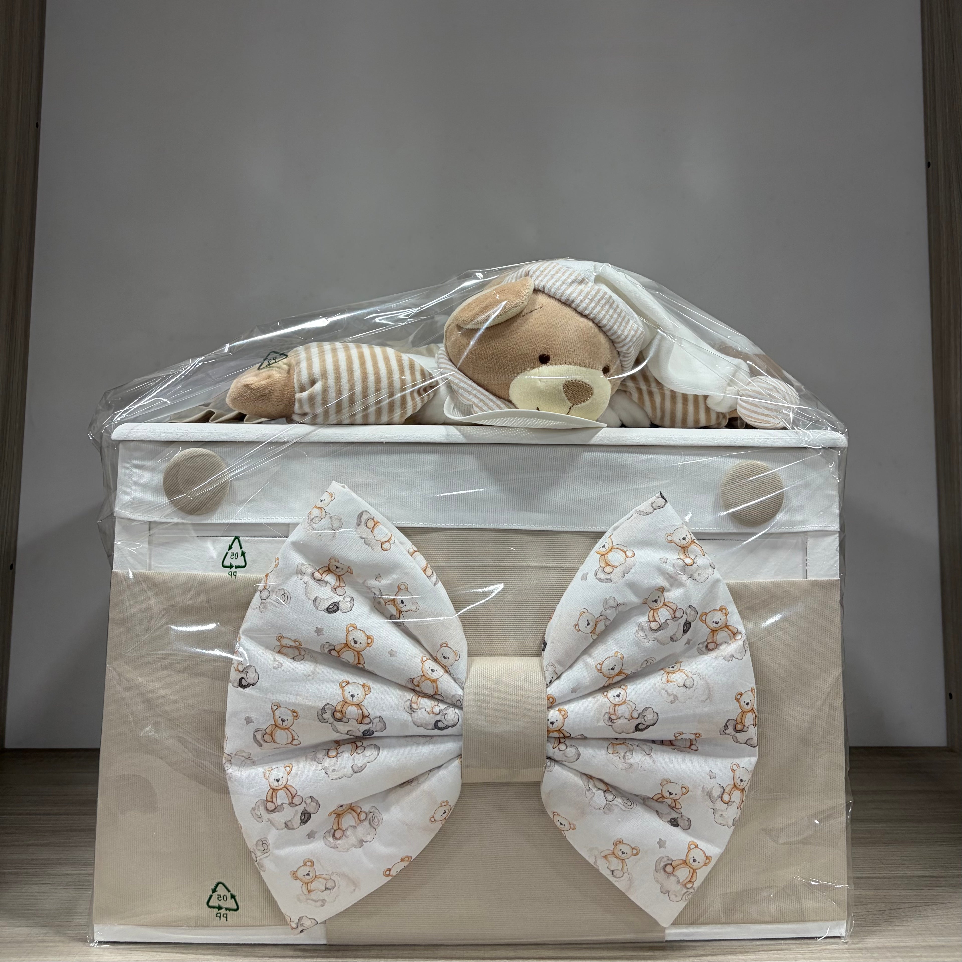 Baule in legno grande Beige
