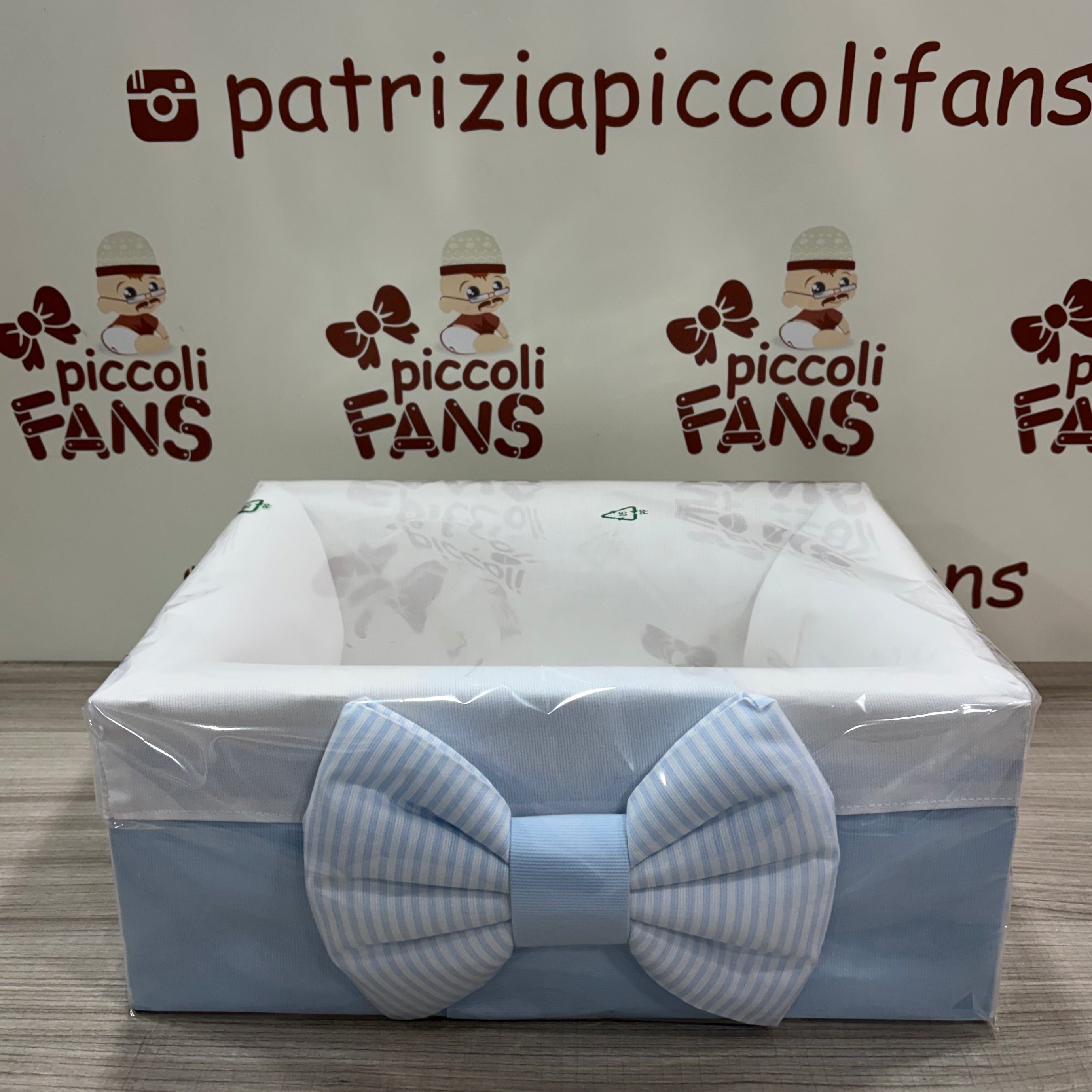 Cesto in legno Azzurro