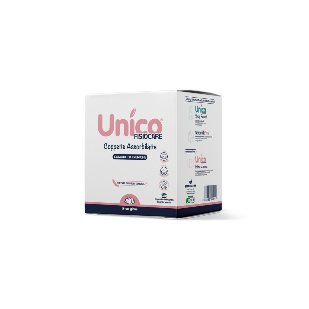 Coppette assorbilatte 30pz Unico