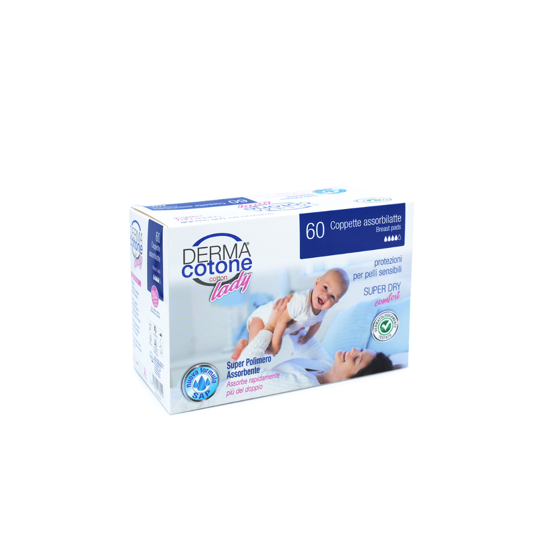 Coppette assorbilatte 60pz. Dermacotone