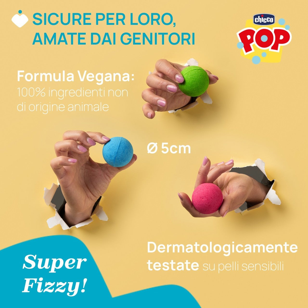 Fizzy bombe da bagno 3pz