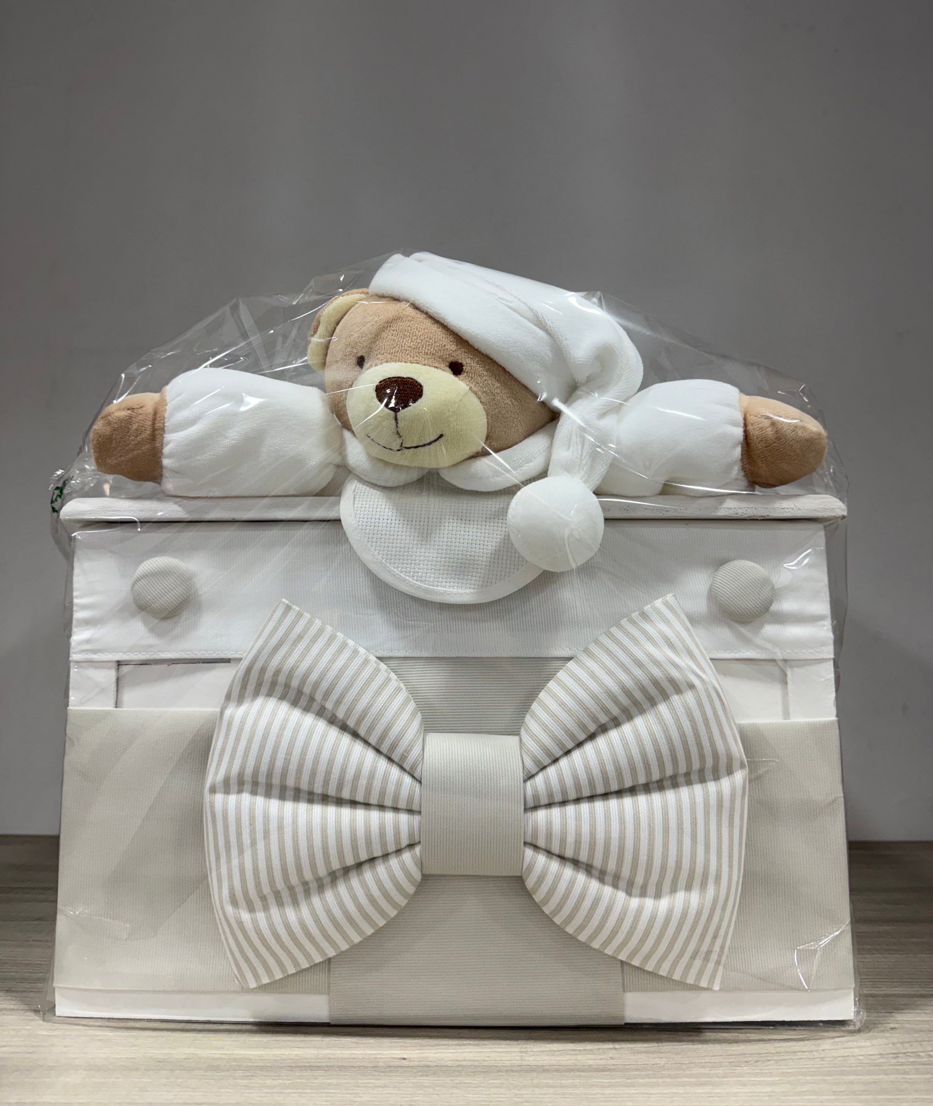 Baule in legno Piccolo Beige