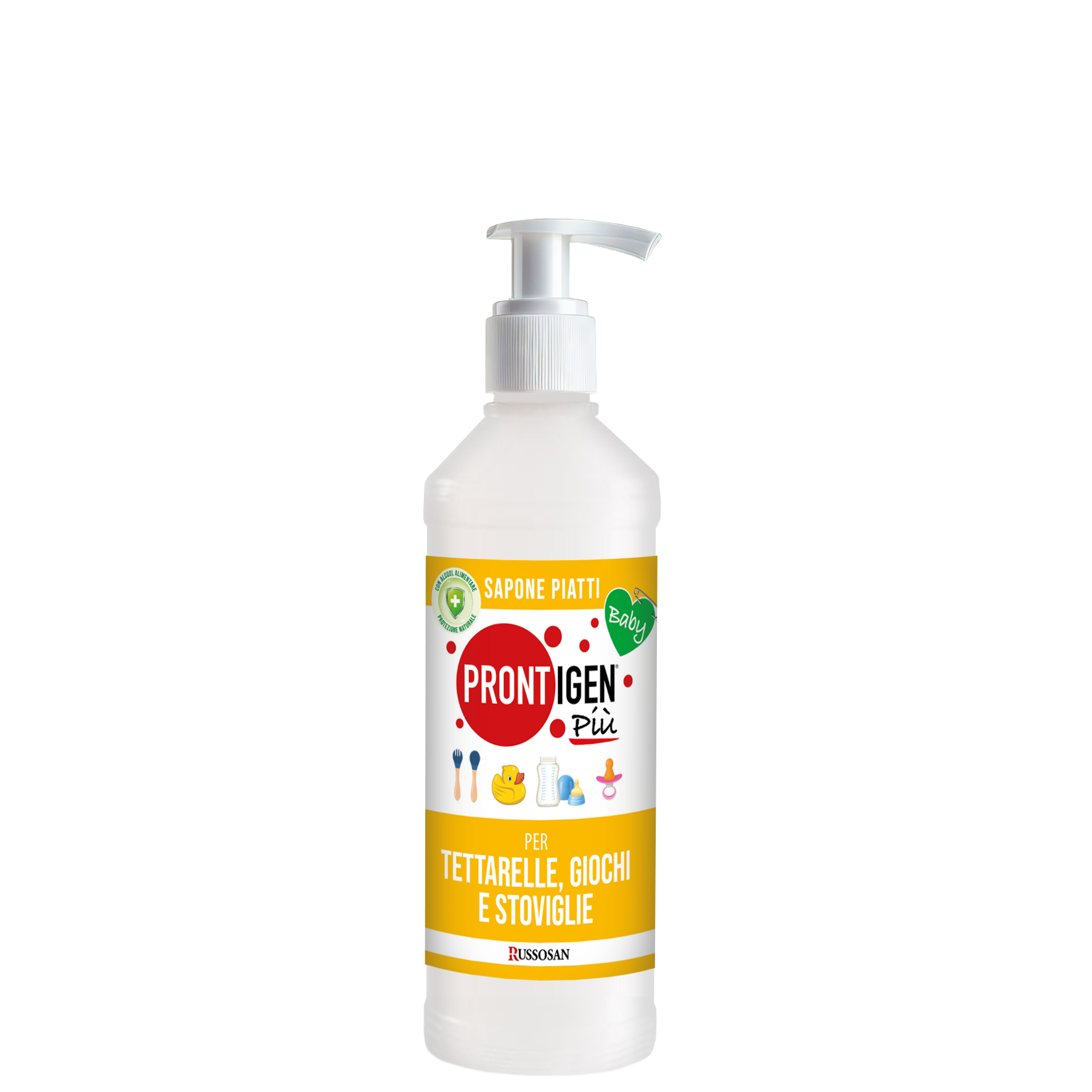 Sapone tettarelle giochi e stoviglie Prontigen Più Baby