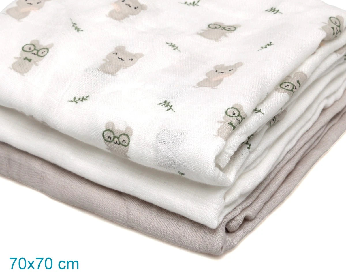 Set 3 Mussole KioKids grigio
