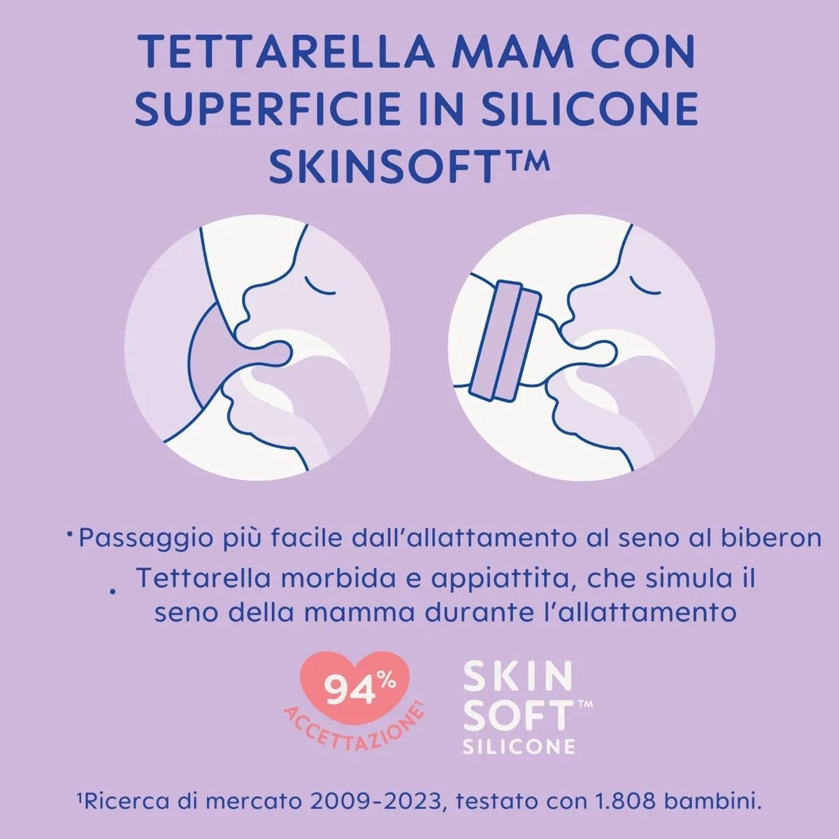 MAM Biberon easy start con ciuccio