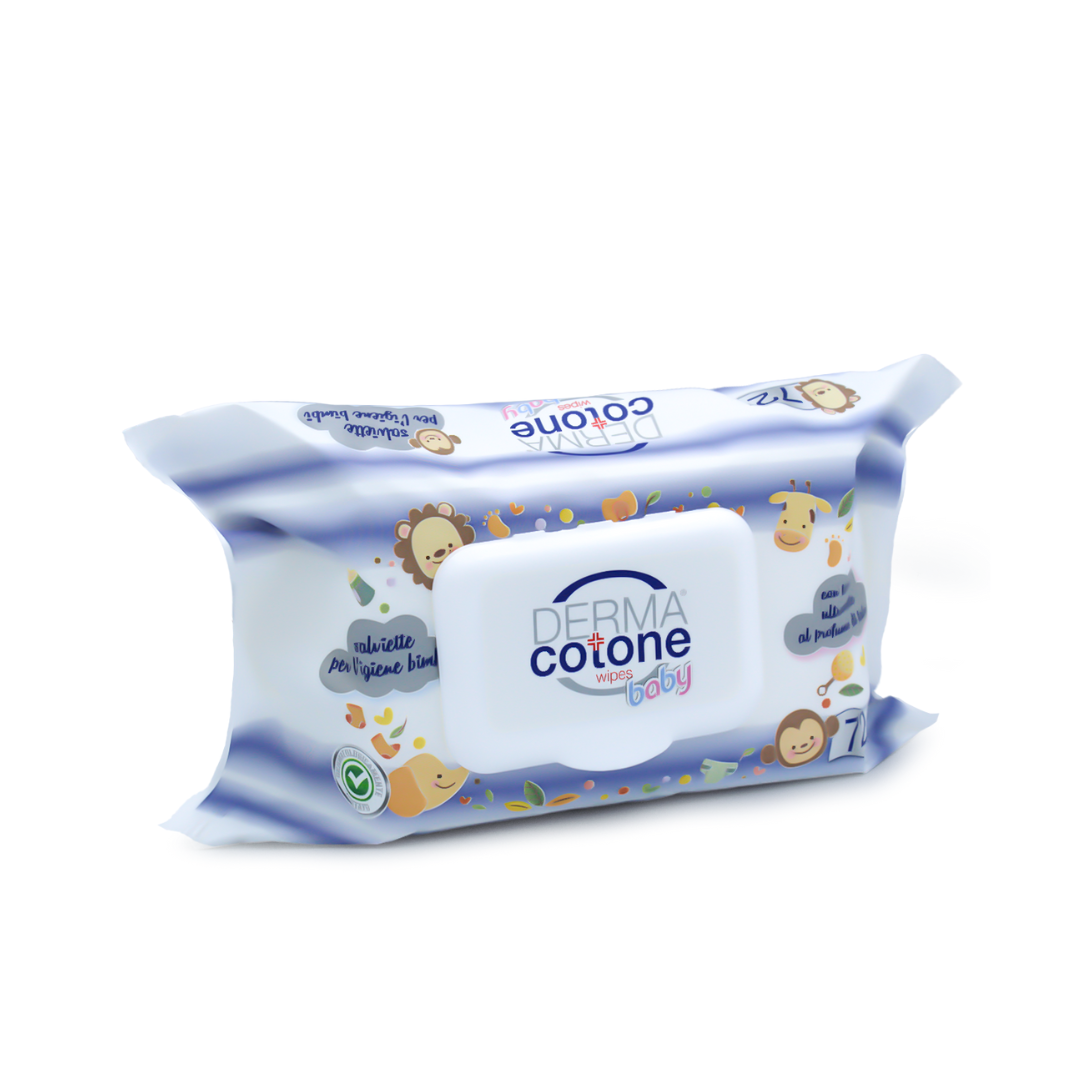 Salviettine derma cotone baby 72pz