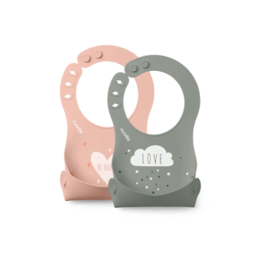 Set 2 Bavaglini in silicone Nuvita